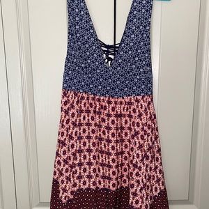 Lulus red, white, and blue mini dress